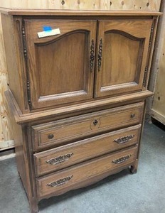 lot 52 image: Vintage Wood Dresser