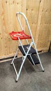lot 63 image: Two step folding ladder