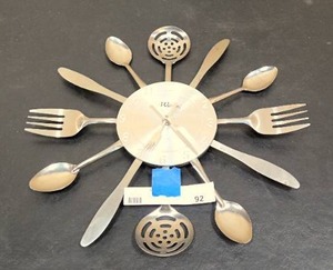 lot 92 image: Kitchen Utensil Clock