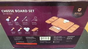 lot 122 image: Royal Craft Cheese Board Set XXL new in box