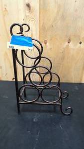 lot 145 image: Countertop Decorative Wine Rack