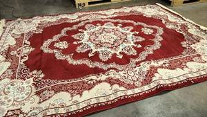 lot 212 image: 98 wide by 142 large floral super Balqees Turkish Rug