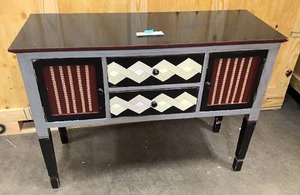 lot 222 image: Hand painted accent cabinet