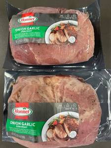 lot 1 image: J - Pork Roast - Hormel Onion Garlic (2-Pack)
