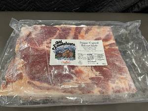 lot 59 image: Hormel Old Smokehouse Sugar-Cured Bacon Slab, Vacuum-Sealed, Approx 13 LBs