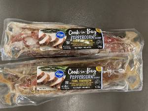 lot 163 image: C - 2 Peppercorn Pork Tenderloin Cook-In-Bag - Kroger