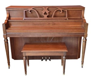 lot 8K image: DR - Kawai 801-T Console Piano with Bench and Mahogany Finish