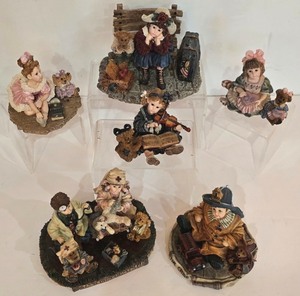 lot 43K image: P - Collection of 6 Yesterdays Child Figurines by The Dollstone Collection