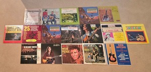 lot 45K image: LL-BR4 - Collection of 17 Vintage Country Music Vinyl Albums