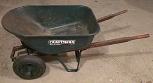 lot 53K image: LL-G - Craftsman Wheelbarrow with Dual Wheels