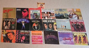 lot 78K image: LL-FR - Collection of 19 Vintage Vinyl Albums Plus Elvis Presley 45 RPM Single