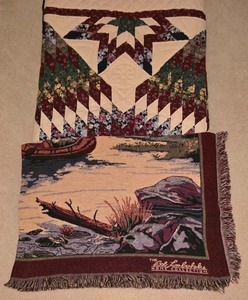 lot 102K image: ML-B2 - Quilt 89 x 96 Inches and Bob Timberlake Home Collection Throw 52 x 72 Inches