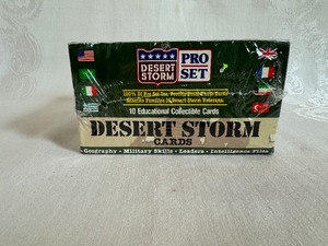 lot 51 image: 1991 Pro Set Desert Storm Trading Cards Factory Sealed Box