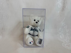 lot 67 image: Ken Griffey Jr. Seattle Mariners All-Star Team Beans 25th Anniversary Embroidered Player Bear in Plastic Display Case