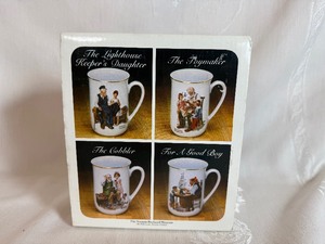 lot 77 image: Norman Rockwell Four Mug Set