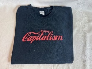 lot 114 image: Enjoy Capitalism 3XL T-Shirt (Gently Used)