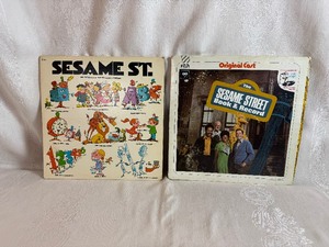 lot 125 image: Vintage Sesame Street Vinyl Records - 1970 Original Cast Book and Record, 1974 Mr. Pickwik and The Fun Learn Company