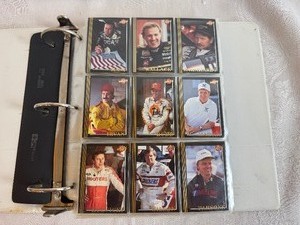 lot 135 image: Black Maxx NASCAR Set 1992 (300 cards in a binder)