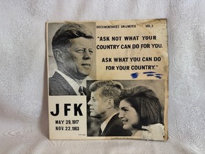 lot 136 image: Historical JFK-Documentaries Unlimited Vol 1 Vinyl Record Album