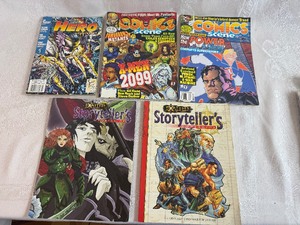 lot 150 image: Hero Illustrated Magazine March 1994, Comics Scene Oct 1993 and April 1994, Exalted Storytellers Companion