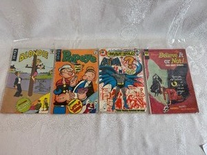 lot 151 image: Vintage Comic Books Blondie, Popeye, Batman, Ripleys Believe it or Not
