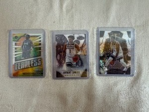 lot 201 image: Three Anthony Edward Cards 2020-21 Panini, 2022-23 Panini, and 2022-23 Panini