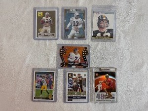 lot 207 image: NFL Quarterback Cards Joe Namath, Dan Marino, Terry Bradshaw, John Elway, Jordan Love, Mac Jones and Ken Dorsey