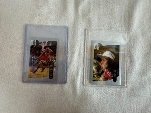 lot 213 image: Two Upper Deck Michael Jordan (MJ) Cards