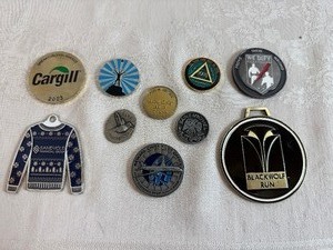 lot 241 image: Collection of Custom Challenge Coins and Medallions