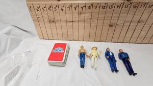 lot 175 image: Dukes of Hazzard Action Figures-Bo, Luke, Roscoe, Boss Hog and Deck of Cards