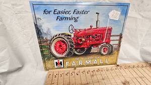 lot 200 image: 16x12 McCormick Farmall Metal Sign