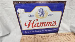lot 201 image: 16x12 Hamms Metal Sign