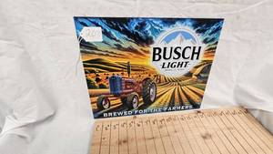 lot 208 image: 16x12 Busch Light Metal Sign