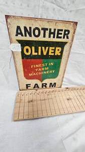 lot 213 image: 16x12 Another Oliver Metal Sign