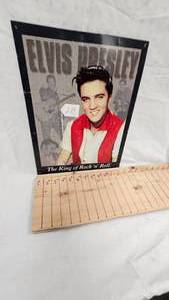 lot 219 image: 16x12 Elvis Presley Metal Sign