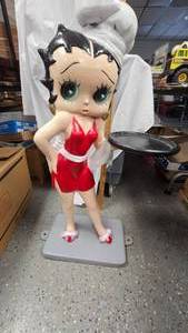 lot 338 image: 36 Tall Betty Boop Diner Statue-IndoorOutdoor-Aluminum
