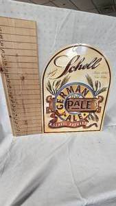 lot 343 image: 20x16 Metal Schells Beer Sign