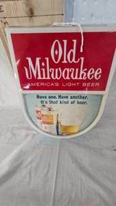 lot 360 image: 13x11 Old Milwaukee Bar Sign