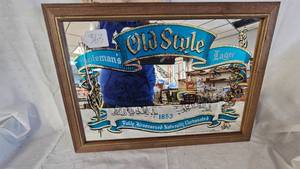 lot 363 image: 20x15 Old Style Mirrored Sign