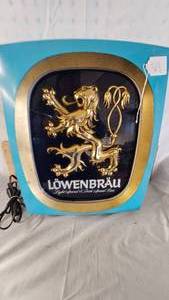 lot 368 image: Lowenbrau Beer Lighted Sign-Works
