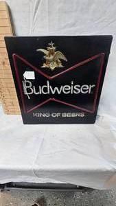 lot 373 image: Budweiser Lighted Sign-Works