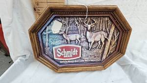 lot 377 image: 21x15 Pabst Blue Ribbon Mirrored Sign