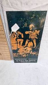 lot 387 image: 16x9 Metal Marlin-Fire Arms Co Sign
