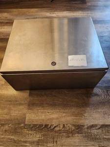 lot 211 image: Hoffman Concept Type 4X stainless steel wall-mount electrical enclosure.