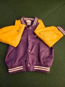 lot 216 image: 3T Vikings Jacket signed by Carl Eller and Stu Voight