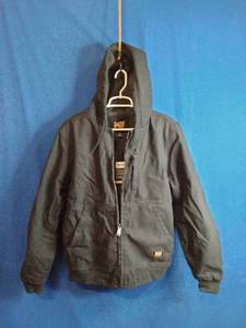 lot 21 image: Timberland PRO Mens Gritman Fleece-Lined Hooded Canvas Jacket. - Size Medium