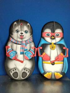 lot 4 image: 2 Sno-Buddies 36-inch foam snow sleds featuring animal graphics