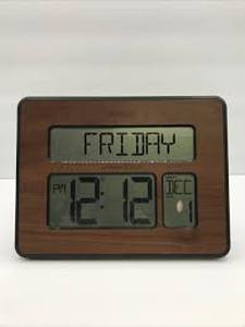 lot 52 image: La Crosse Technology Atomic Digital Wall Clock.