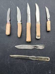 lot 77 image: 7 Homemade Knives