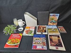 lot 35 image: Home and Office Decor, Books, and Kansas Magazines Collection